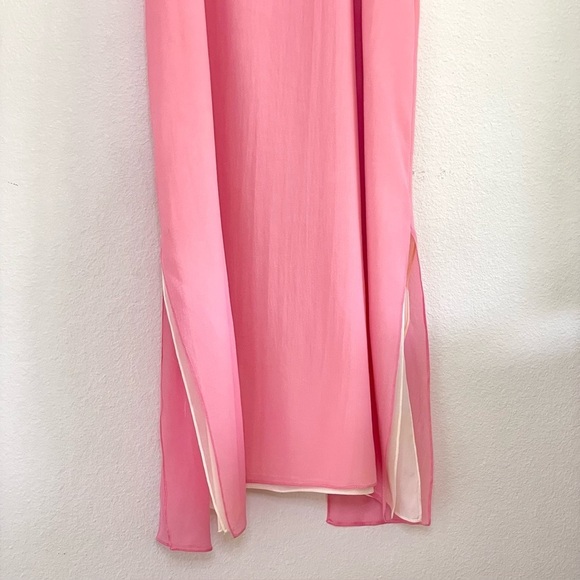 Rag & Bone Cubana Dress Silk Georgette Sleeveless Midi Carnation Pink 0 XS - Picture 8 of 16